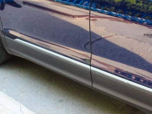 Хром молдинги на двері VW Tiguan II (16-20) короткий - Omsa 8