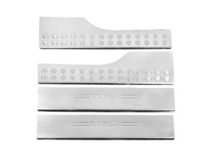 Накладки на внутренние пороги Fiat Doblo II (10-22) - Carmos (4 шт)