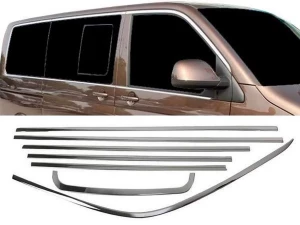 Хром повне обведення вікон VW T6 / T6.1 (15-23) короткий 2 двері