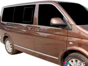 Хром повне обведення вікон VW T6 / T6.1 (15-23) короткий 2 двері 4