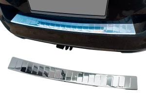 Накладка на задний бампер VW Passat B8 (15-22) Универсал - Nitto (хром)