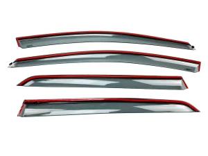 Дефлекторы окон VW Golf VIII (20-) Htb - Hawk (с хром молдингом) 3