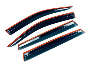 Дефлекторы окон VW Tiguan II (16-23) SWB - Hawk (с хром молдингом) 3