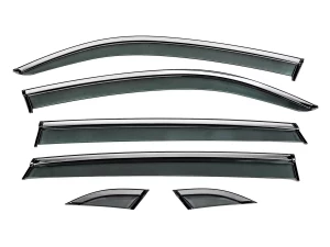 Вітровики VW Teramont X (19-) - Hawk (з хром молдингом) 6 шт 2