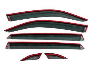 Вітровики VW Teramont X (19-) - Hawk (з хром молдингом) 6 шт 3