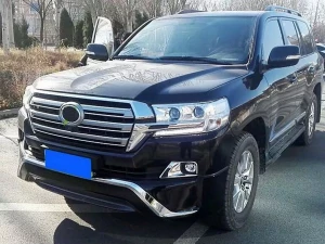 Накладки на бампер Toyota LC 200 (16-21) - Middle East (черные) 2