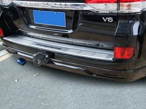 Накладки на бампер Toyota LC 200 (16-21) - Middle East (черные) 4