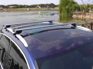 Багажник на интегрированные рейлинги - Kanka V30 серебряный (130 см) 6