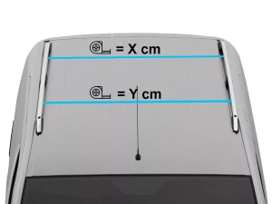 Багажник на звичайні рейлінги - Klasik V40 срібний (137 см) 3