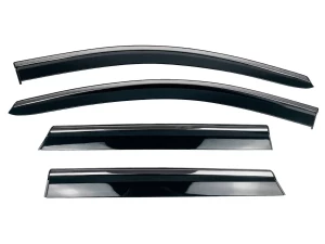 Дефлектори вікон Nissan Qashqai II (J11; 14-21) - Hawk (з хром молдингом) 2