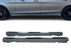 Пороги боковые Mercedes S W222 (14-20) Long - Sport стиль