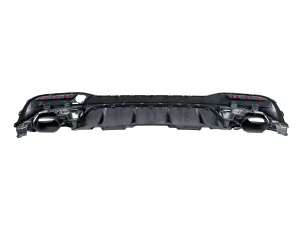 Дифузор задній Mercedes-AMG GLE W166 (15-19) - GLE63 стиль (хром насадки) 4