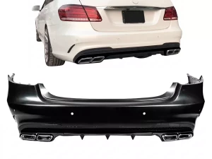 Бампер задний Mercedes E W212 (13-16) Sedan - E63 AMG стиль