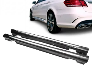 Пороги боковые Mercedes E W212 (13-16) - E63 AMG стиль