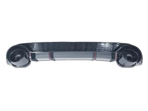 Дифузор заднього бампера Audi A3 S / S-Line IV (8Y; 20-23) Седан - RS3-стиль (чорний)