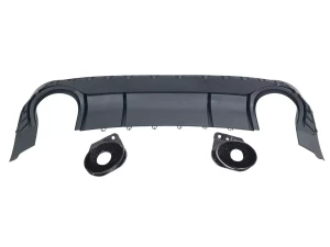 Дифузор заднього бампера Audi A3 S / S-Line IV (8Y; 20-23) Седан - RS3-стиль (чорний) 3