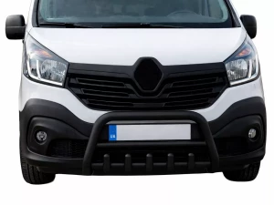 Кенгурятник Opel Vivaro B (14-19) - з грилем (чорний) 3