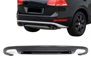 Накладка заднього бампера VW Touareg II (7P; 10-14) - під фарбування