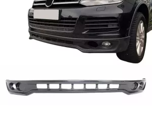 Накладка переднього бампера VW Touareg II (7P; 10-14) - R-Line стиль