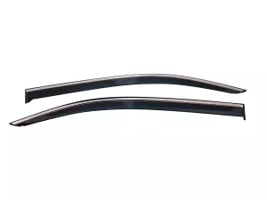 Дефлектори вікон Peugeot Partner III / Rifter (18-) - Hawk (2 шт з хром молдингом)