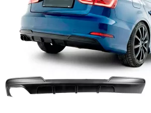 Диффузор задний Audi A3 III (8V; 12-16) Sedan - ABS (чёрный)