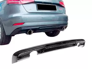 Диффузор задний Audi A3 III (8V; 16-20) Hatchback - ABS (чёрный)