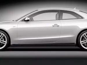 Листва на пороги Audi A5 I (8T; 07-16) - ABS (чорні) 5