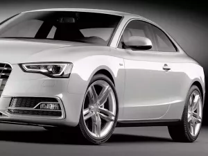 Листва на пороги Audi A5 I (8T; 07-16) - ABS (чорні) 6