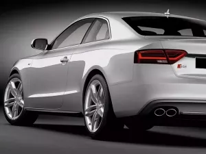 Листва на пороги Audi A5 I (8T; 07-16) - ABS (чорні) 7