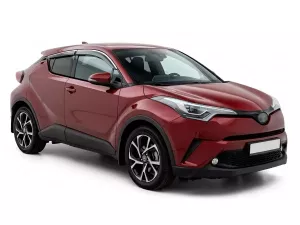 Дефлектори вікон Toyota C-HR I (AX10; 17-23) - Hawk (з хром молдингом) 6
