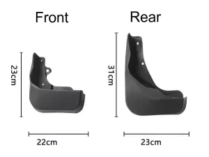 Брызговики Audi Q3 Elegant II (F3; 18-24) - Benke 4