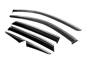 Ветровики Nissan Qashqai III (J12; 21-) - Niken (с хром молдингом) 6 шт
