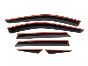 Ветровики Nissan Qashqai III (J12; 21-) - Niken (с хром молдингом) 6 шт 3