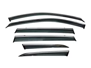 Ветровики Nissan X-Trail IV (T33; 22-) - Niken (с хром молдингом) 6 шт