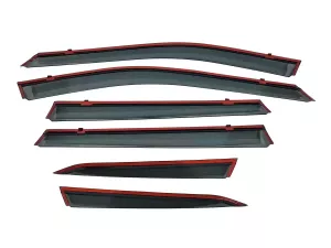 Ветровики Nissan X-Trail IV (T33; 22-) - Niken (с хром молдингом) 6 шт 3