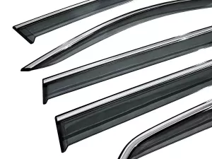 Ветровики VW Tiguan Allspace / USA (17-23) - Niken (с хром молдингом) 6 шт 2