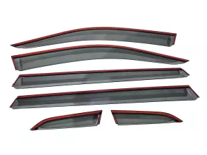 Ветровики VW Tiguan Allspace / USA (17-23) - Niken (с хром молдингом) 6 шт 3