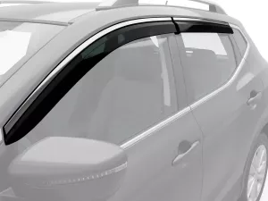 Дефлектори вікон Nissan Qashqai II (J11; 14-21) - Niken (з хром молдингом)