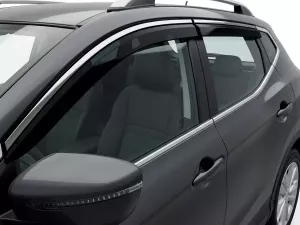 Дефлектори вікон Nissan Qashqai II (J11; 14-21) - Niken (з хром молдингом) 4