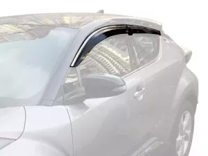 Дефлекторы окон Toyota C-HR I (AX10; 17-23) - Niken (с хром молдингом)