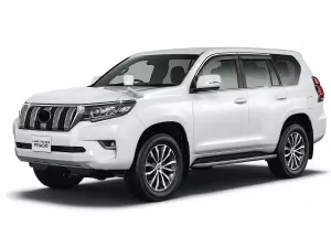 Дефлекторы окон Toyota LC J150 Prado IV (09-22) - Hawk (с хром молдингом, 4 шт) 4