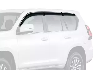 Дефлекторы окон Toyota LC J150 Prado IV (09-22) - Hawk (с хром молдингом, 6 шт)