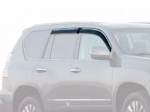Дефлектори вікон Lexus GX 460 (09-23) - Hawk (з хром молдингом, 4 шт)