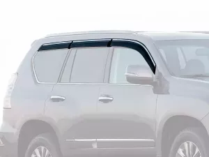 Дефлектори вікон Lexus GX 460 (09-23) - Hawk (з хром молдингом, 6 шт)