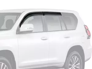 Дефлекторы окон Toyota LC J150 Prado IV (09-22) - Hawk (чёрный хром, 4 шт)