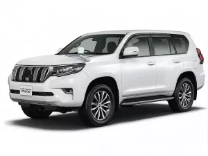 Дефлектори вікон Toyota LC J150 Prado IV (09-22) - Hawk (чорний хром, 4 шт) 4