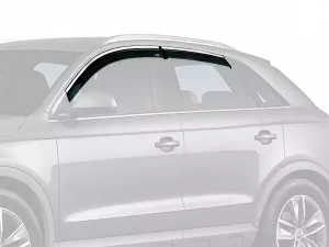 Дефлектори вікон Audi Q3 I (8U; 11-18) - Hawk (з хром молдингом)