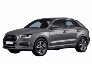Дефлектори вікон Audi Q3 I (8U; 11-18) - Hawk (з хром молдингом) 4