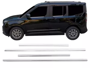 Хром нижние молдинги окон Ford Courier II (23-) - Omsa (4 шт.)