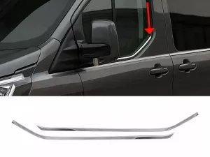 Хром нижние молдинги окон Ford Custom II (23-) - Carmos (2 шт.)